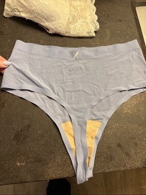 Knix Light Blue Seamless Thong